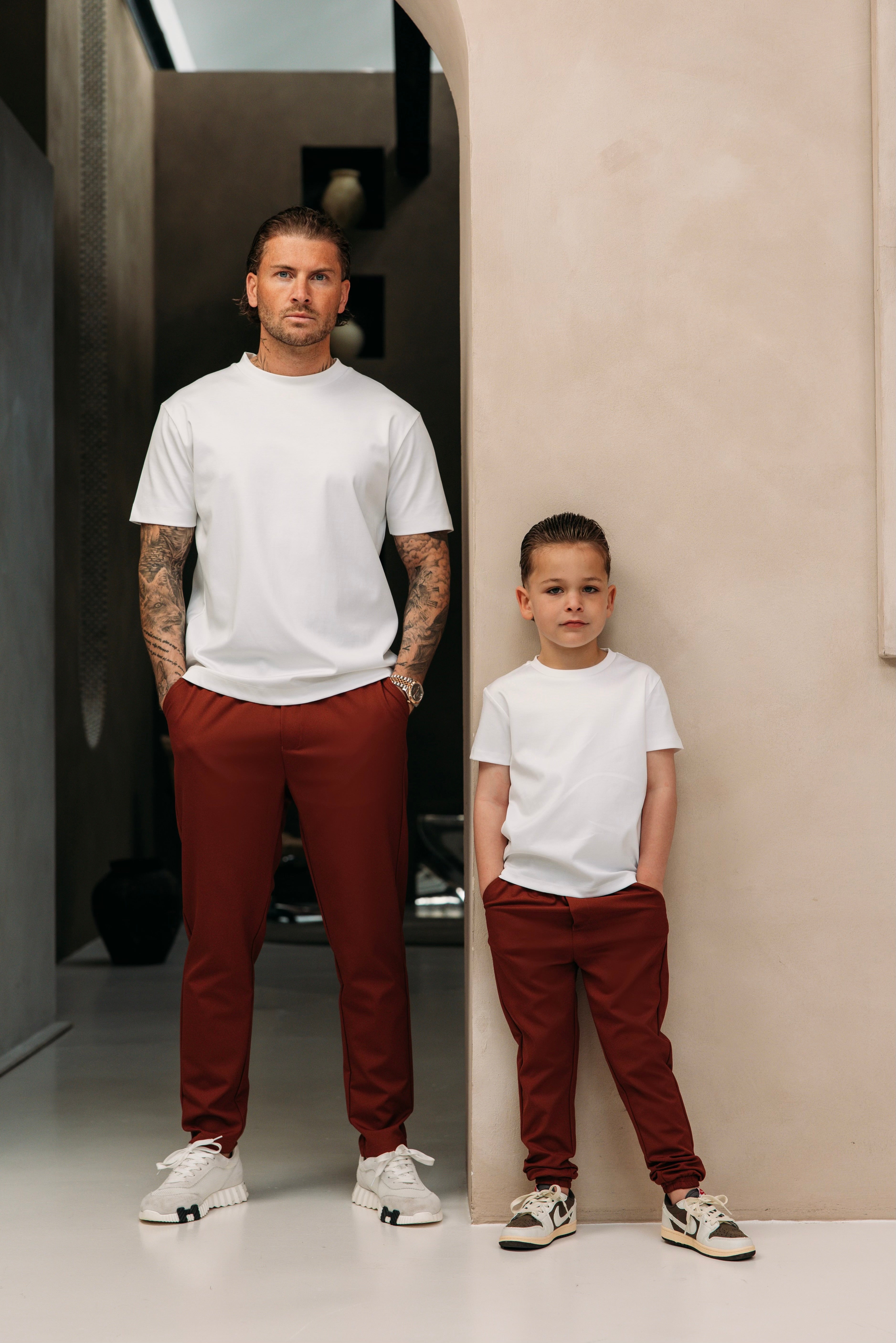 Double Mercerized Glans T-shirt - White