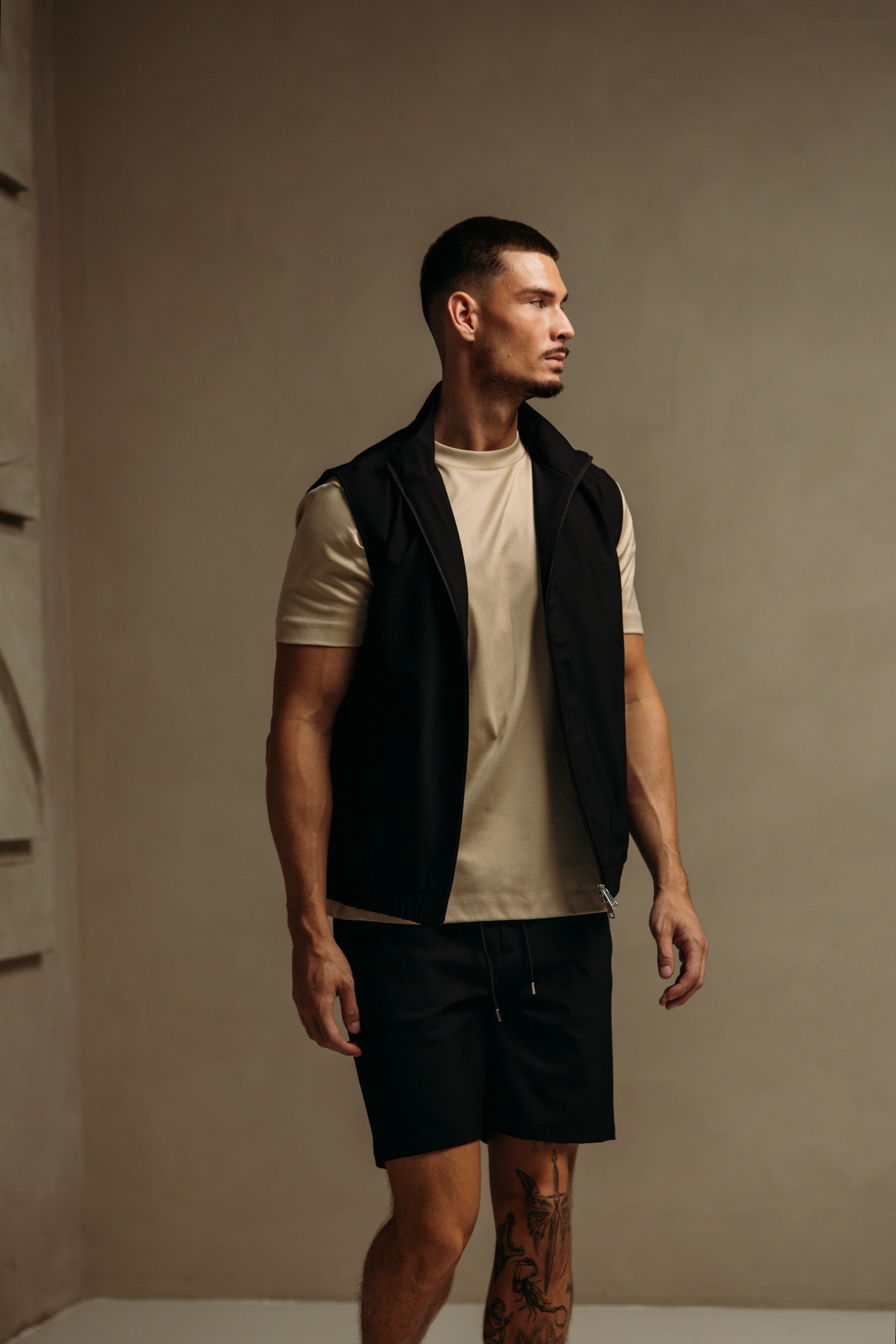 HEREN - Premium Tech Gilet – Black