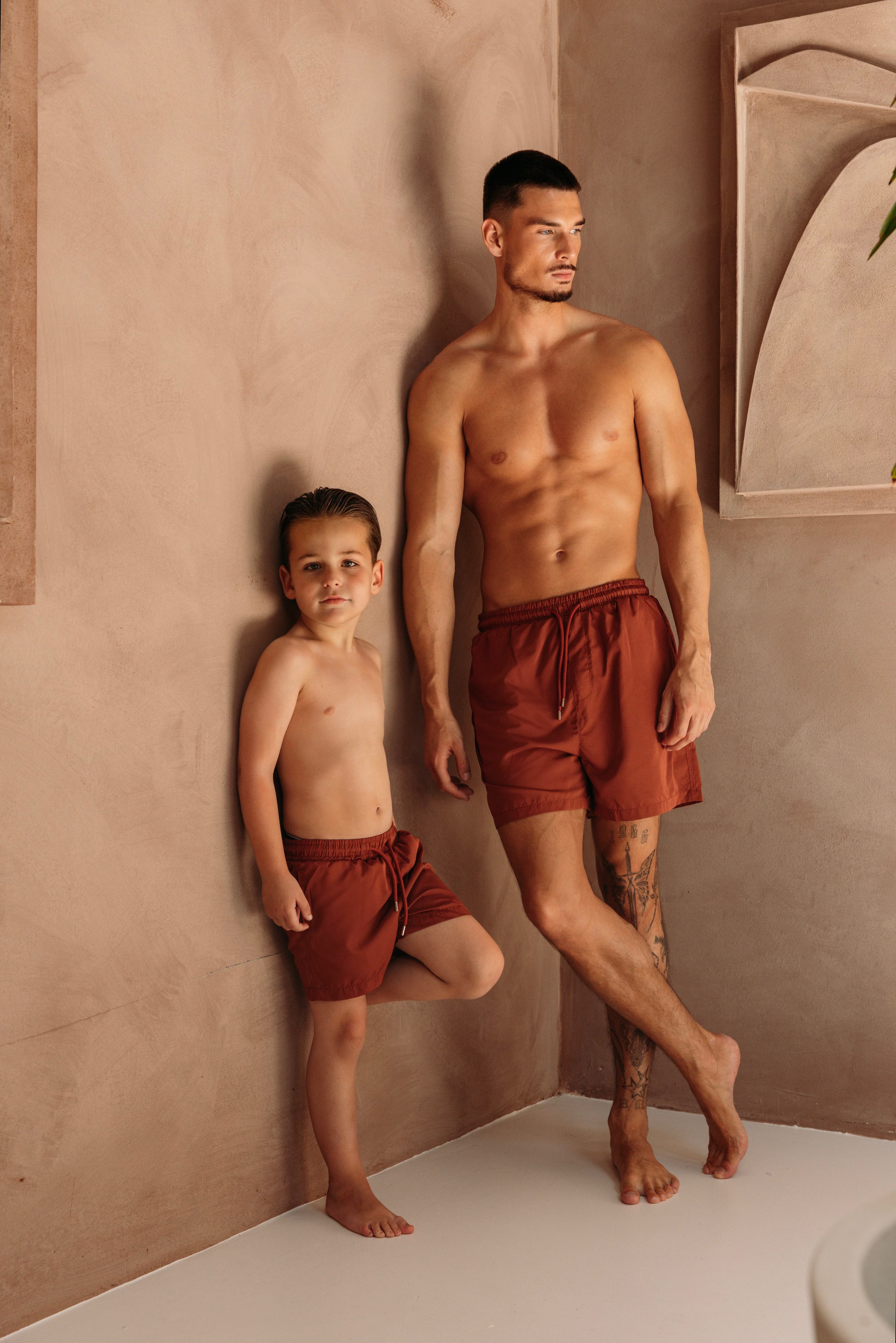 HEREN - Smart Glans Swimshort - Rusty Red