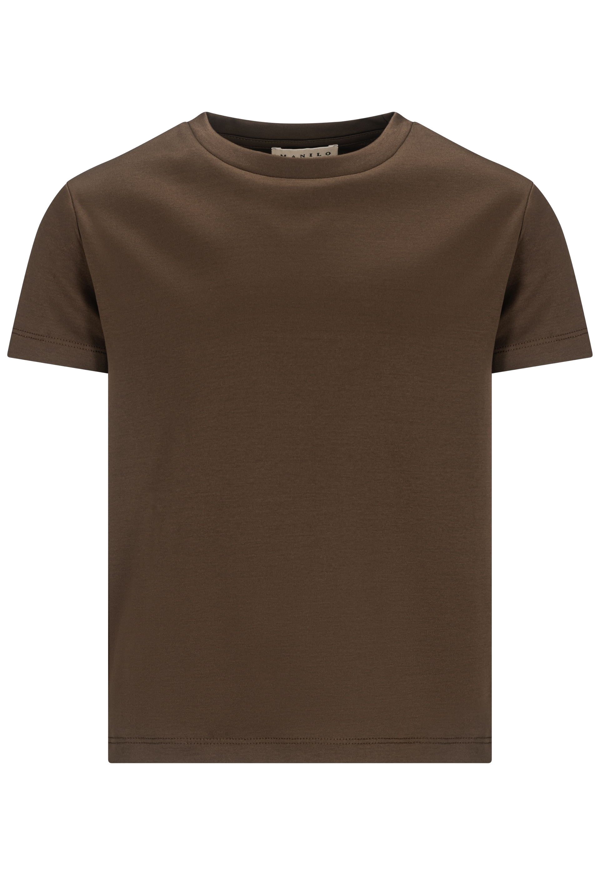 Double Mercerized Glans T-shirt - Coffee