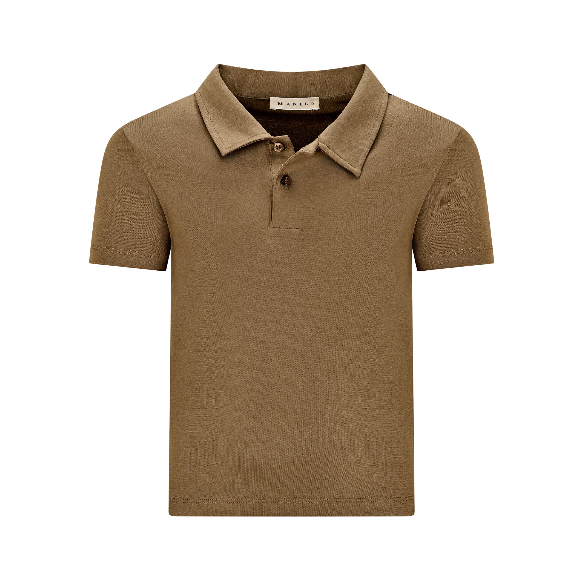 Mercerized Glans Polo - Desert Brown