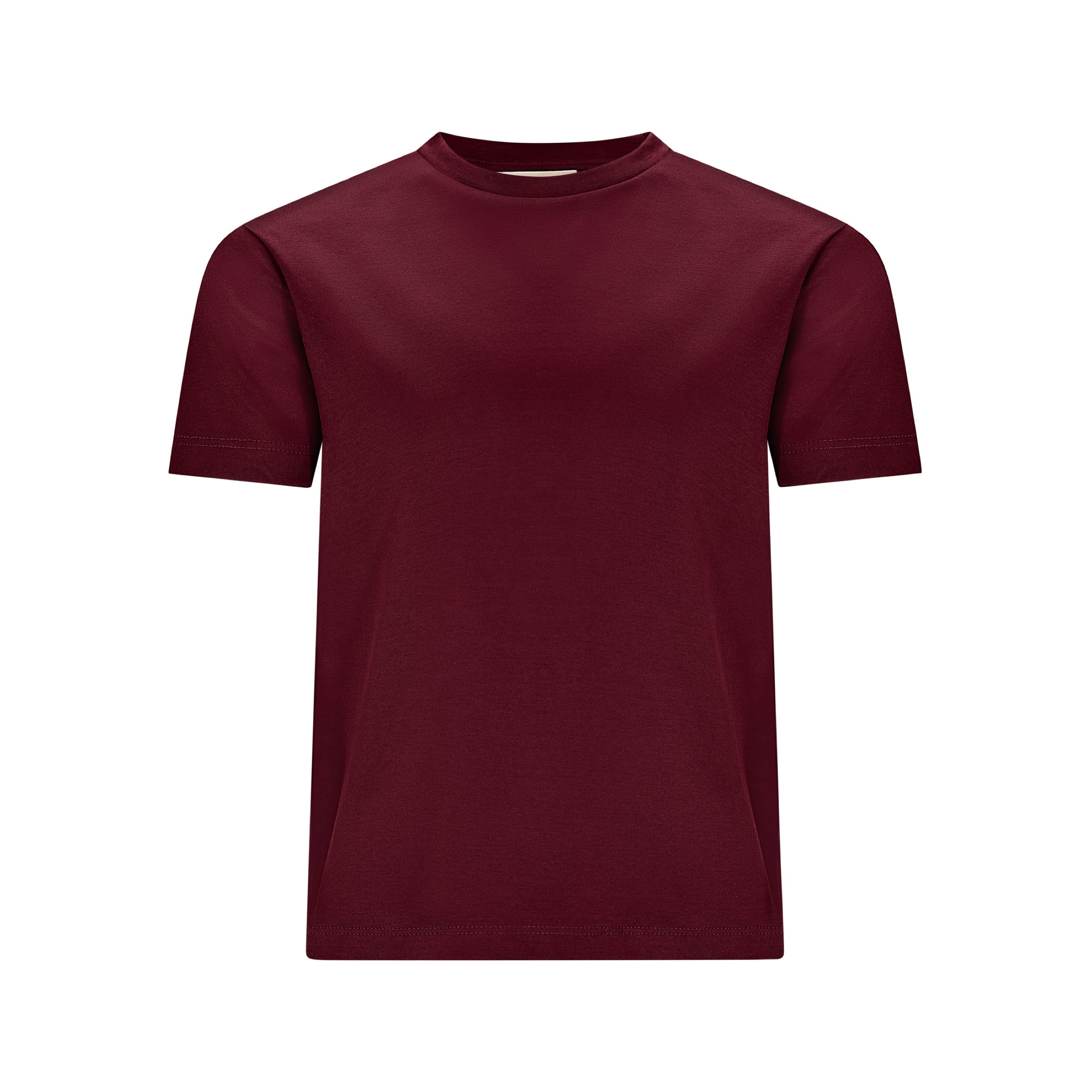 Double Mercerized Glans T-shirt - Burgundy