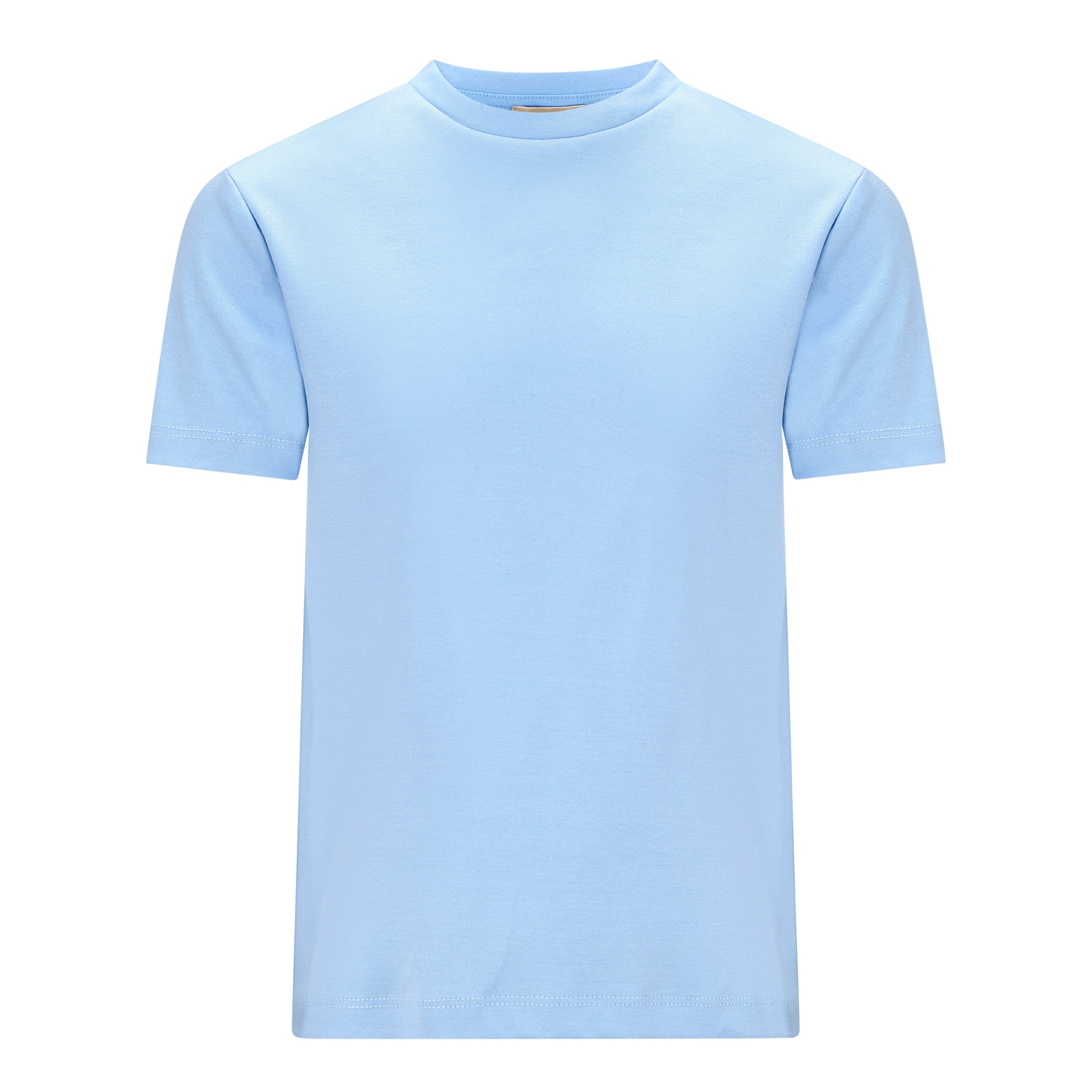 Heren - Double Mercerized T-shirt - SkyBlue