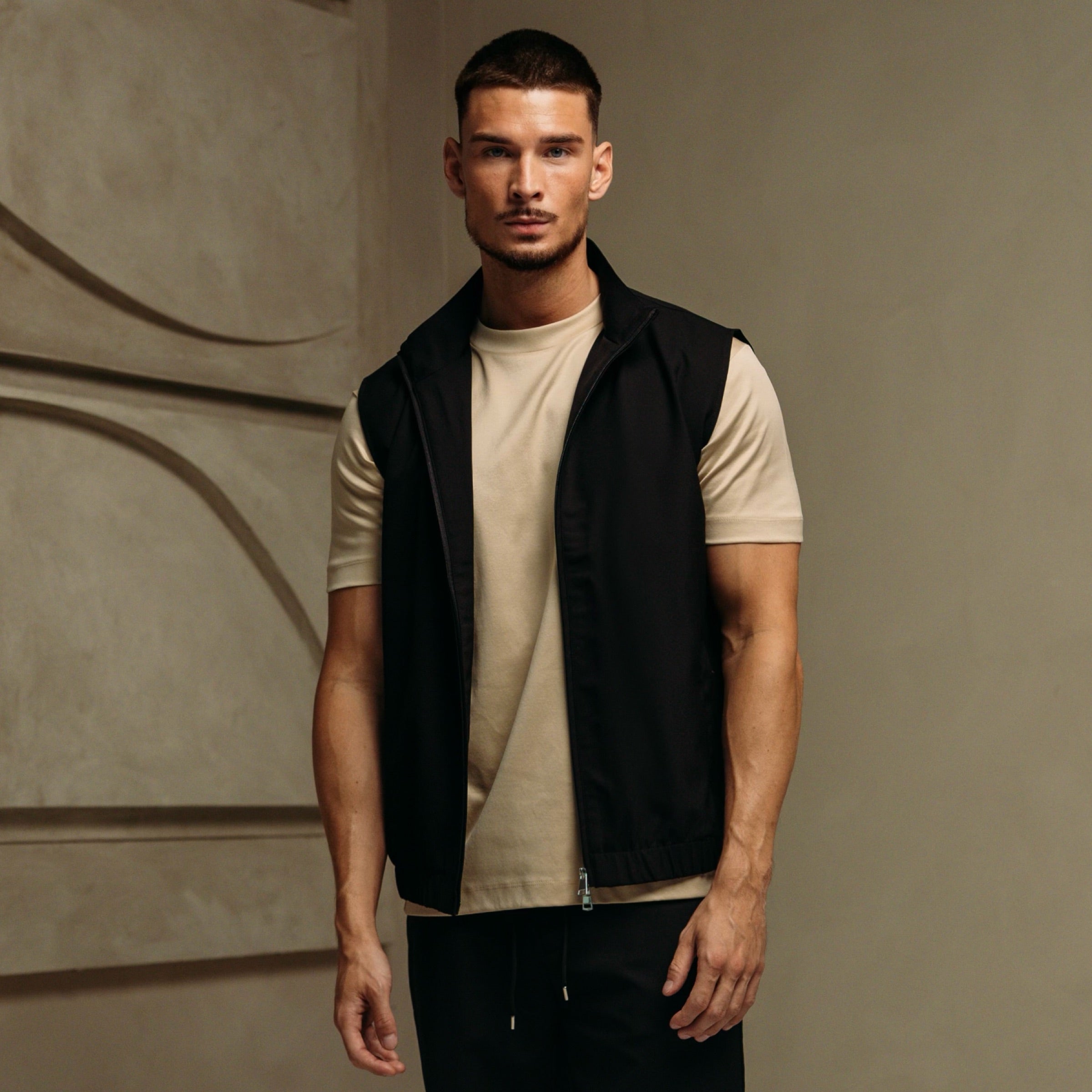 HEREN - Premium Tech Gilet – Black