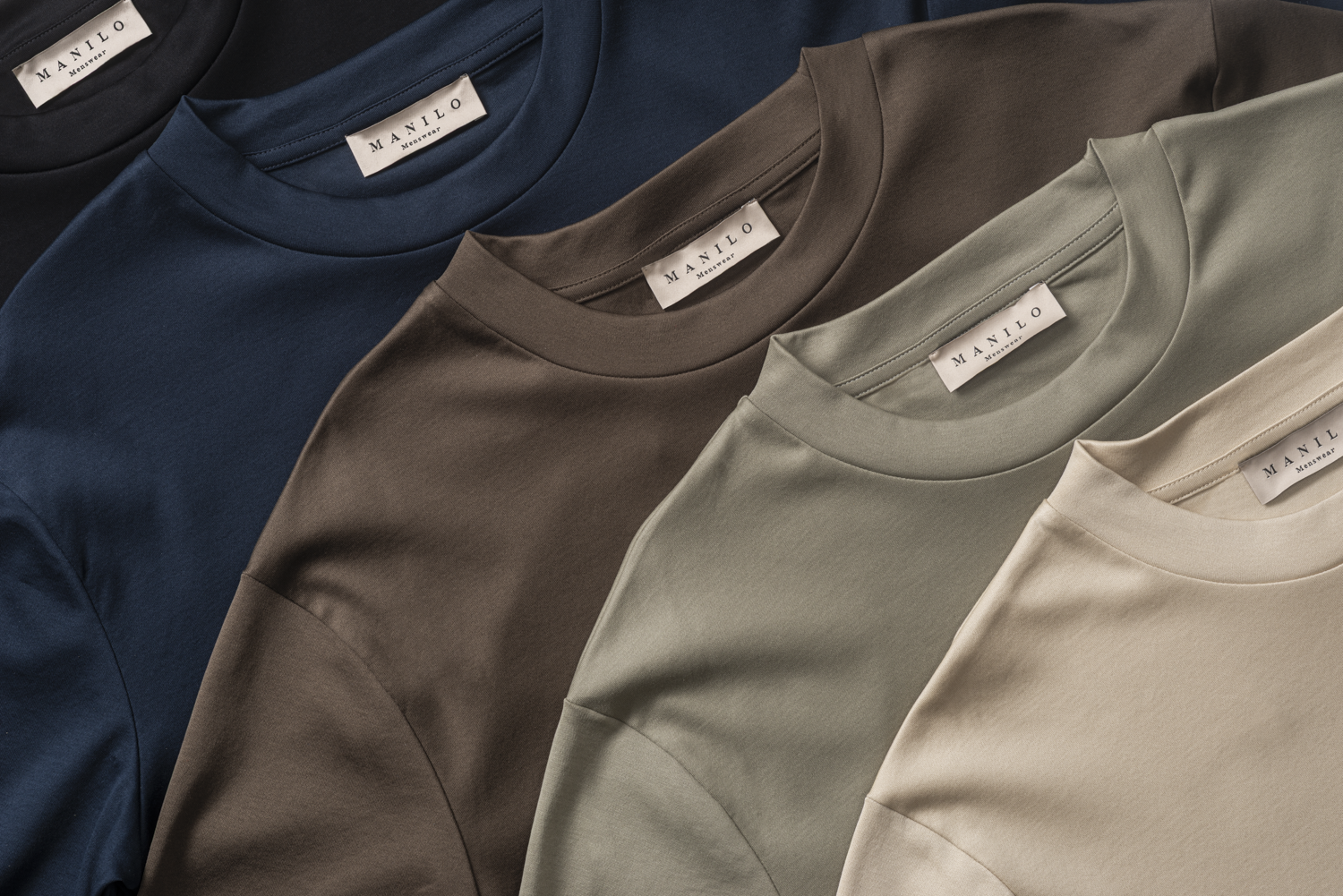 Heren - Double Mercerized T-shirt - Black