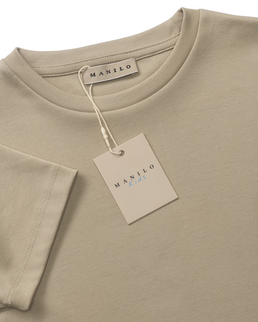 Double Mercerized Glans T-shirt - Champagne