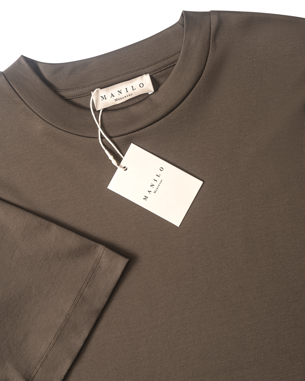 Heren - Double Mercerized T-shirt - Choco Coffee