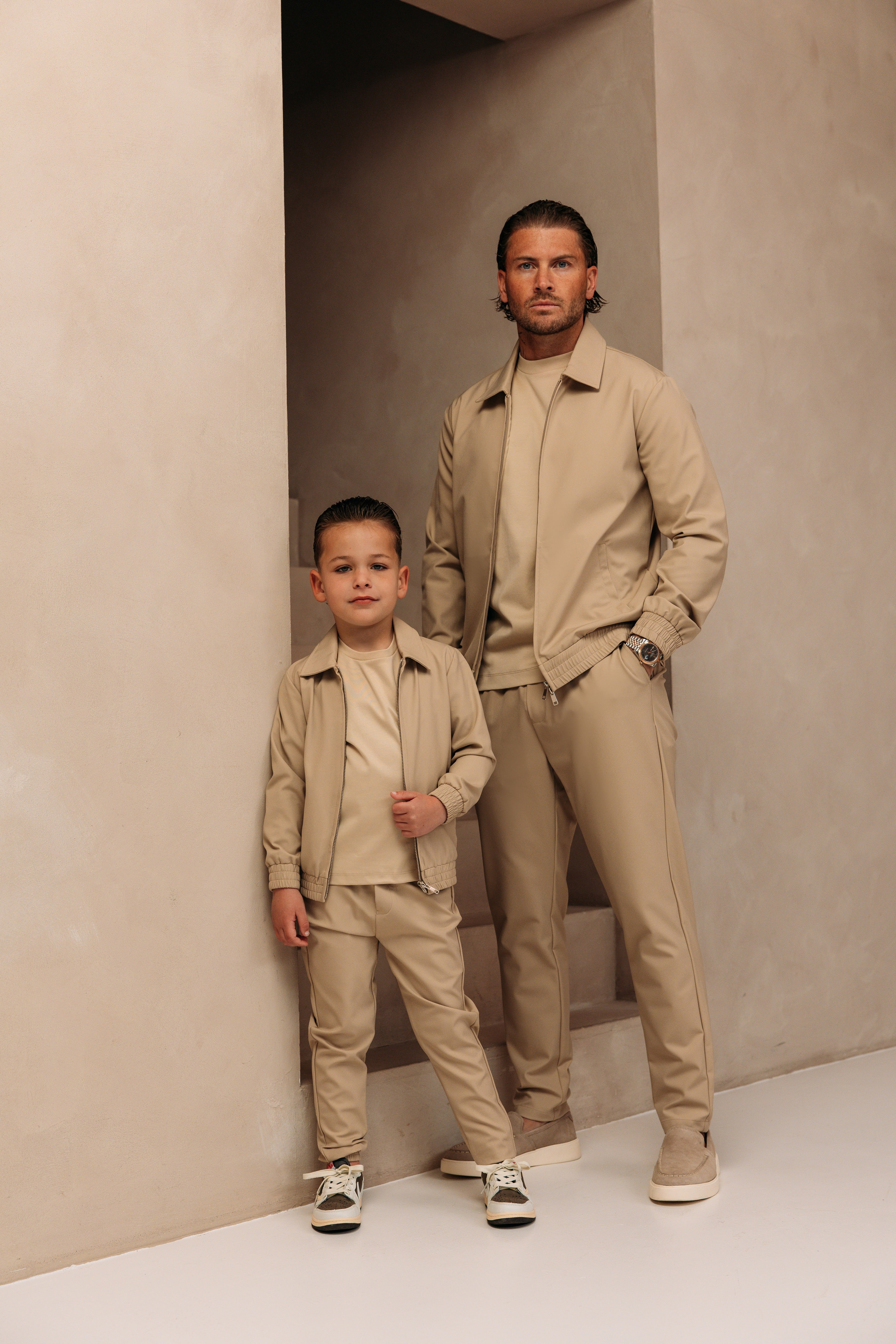 Heren - Premium Tech Suit - Beige