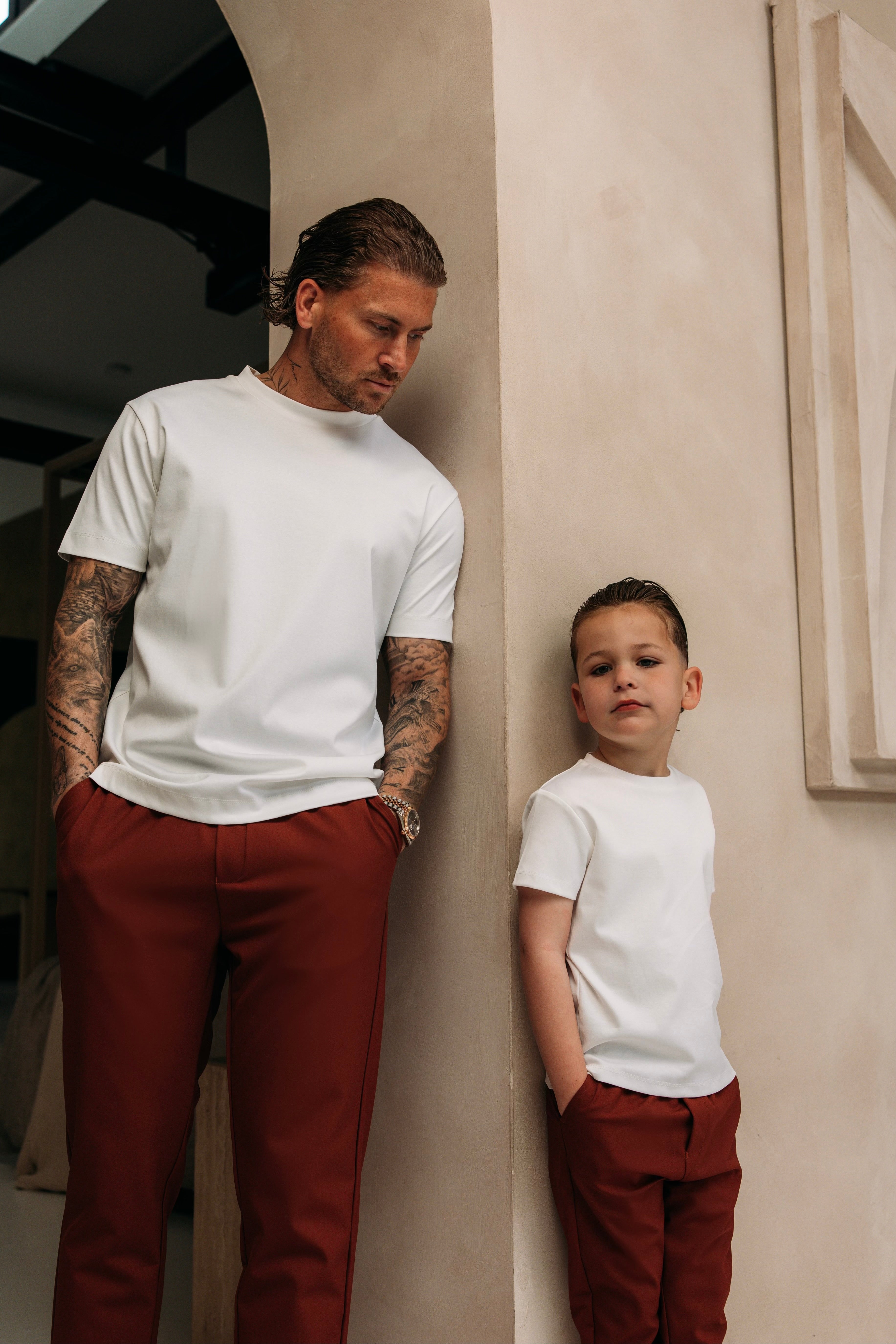 Heren - Double Mercerized T-shirt - White