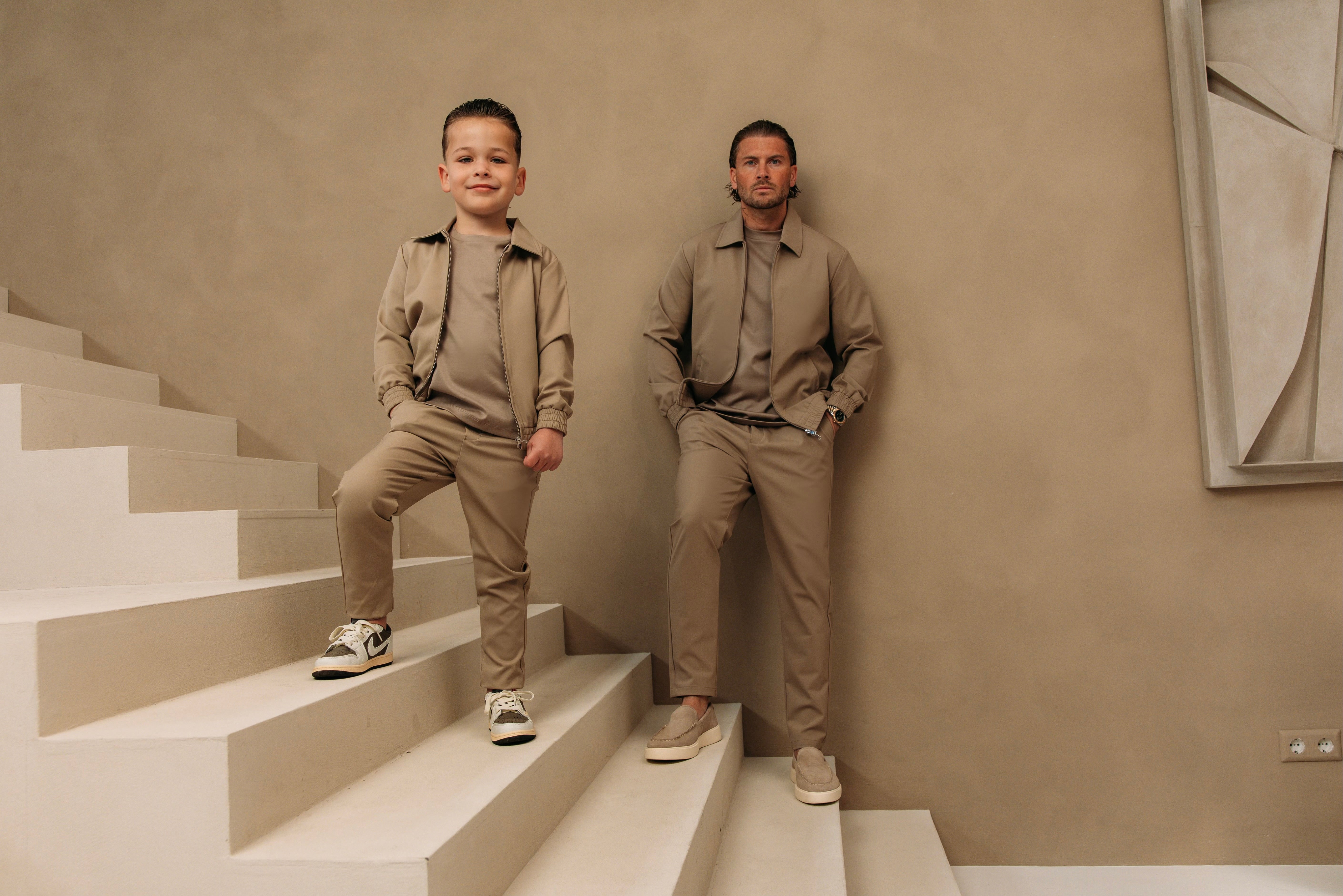 Premium Tech Suit - Taupe