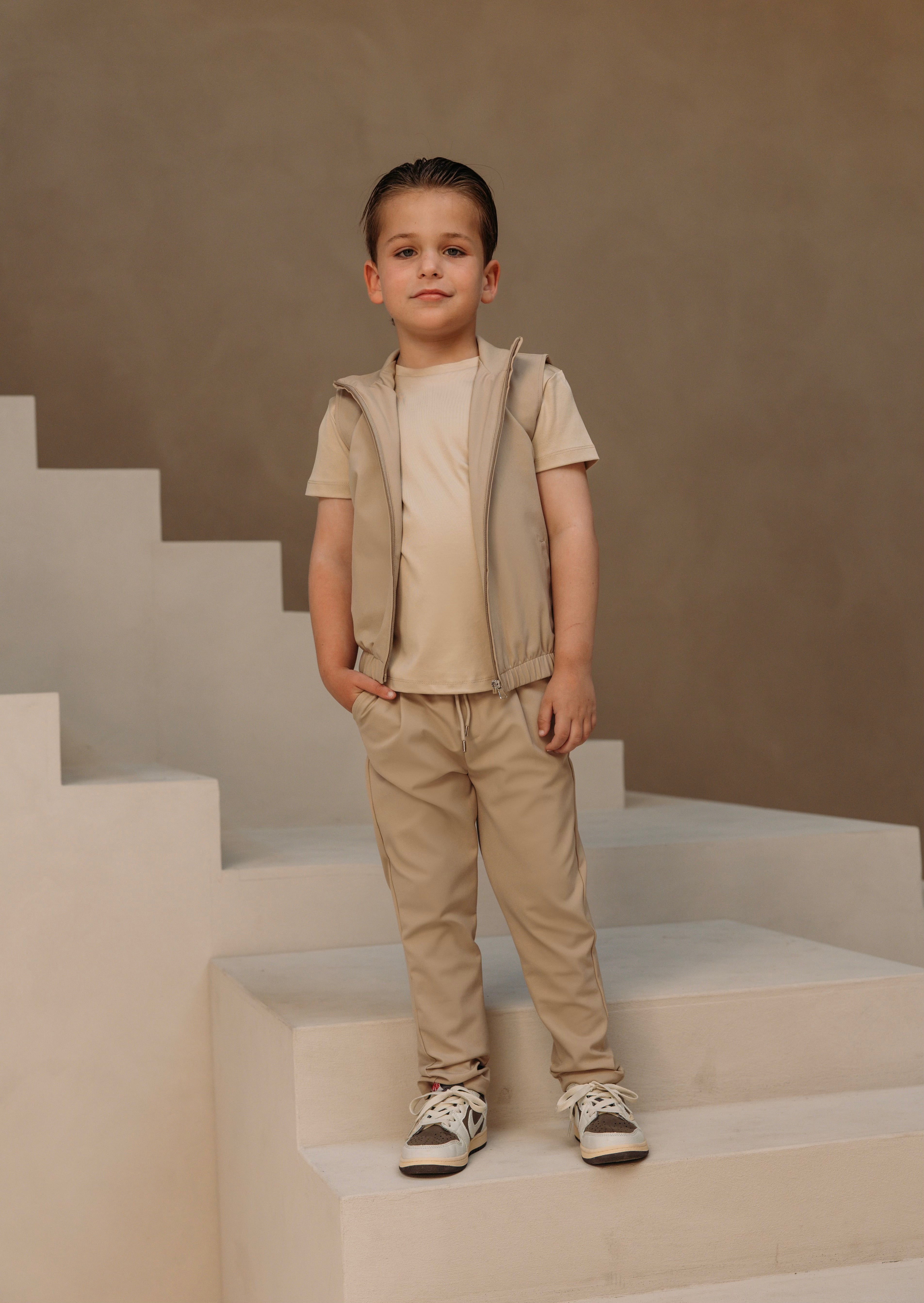 Premium Tech Gilet – Beige