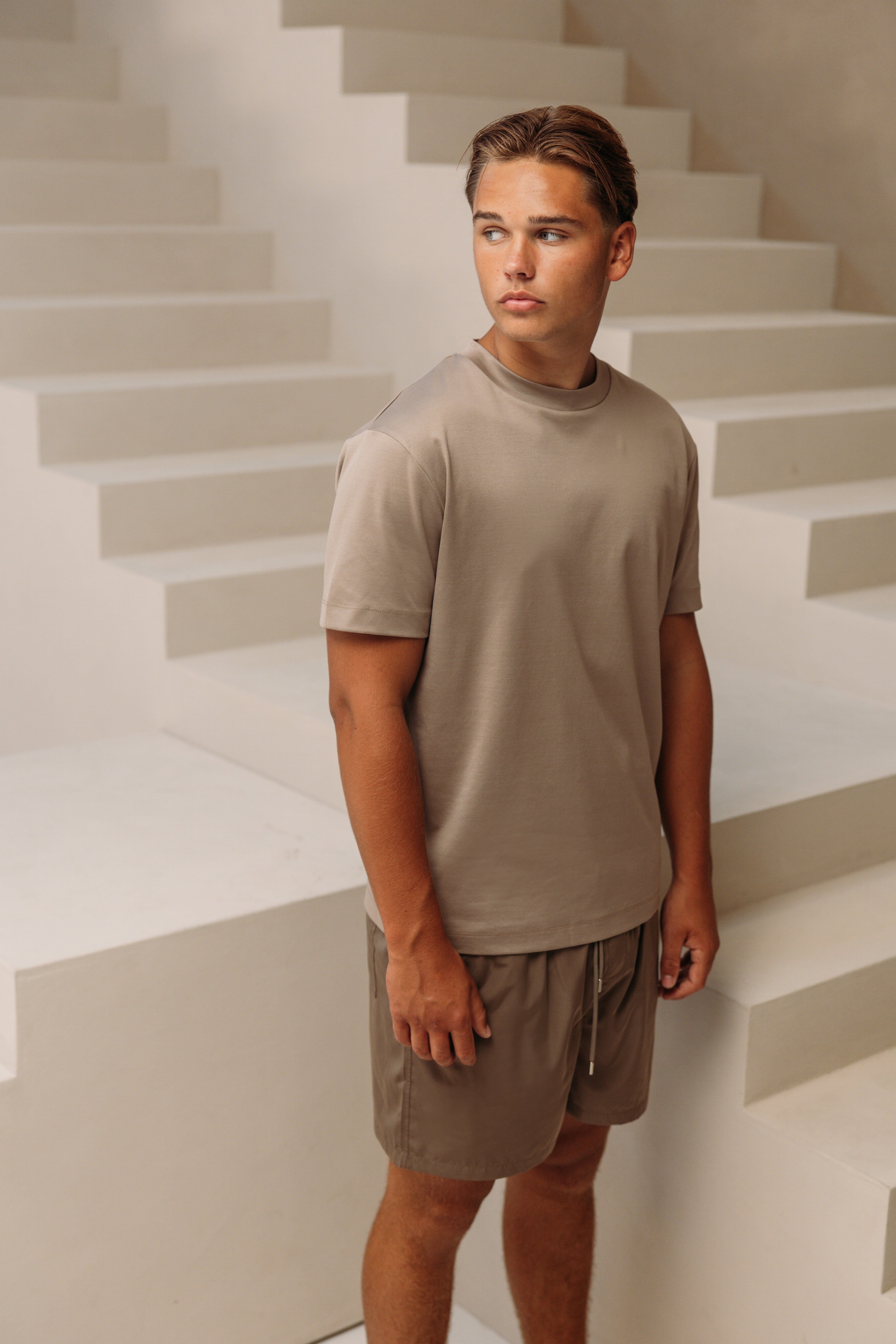 HEREN - Smart Glans Swimshort - Taupe