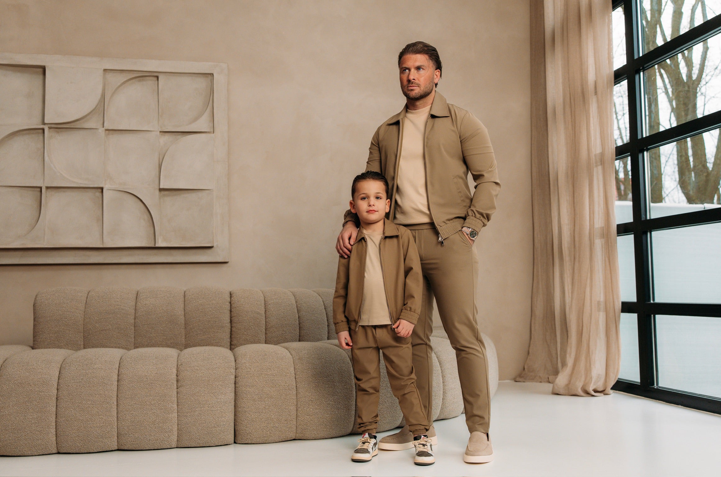 A Premium Tech Suit - Khaki/Beige