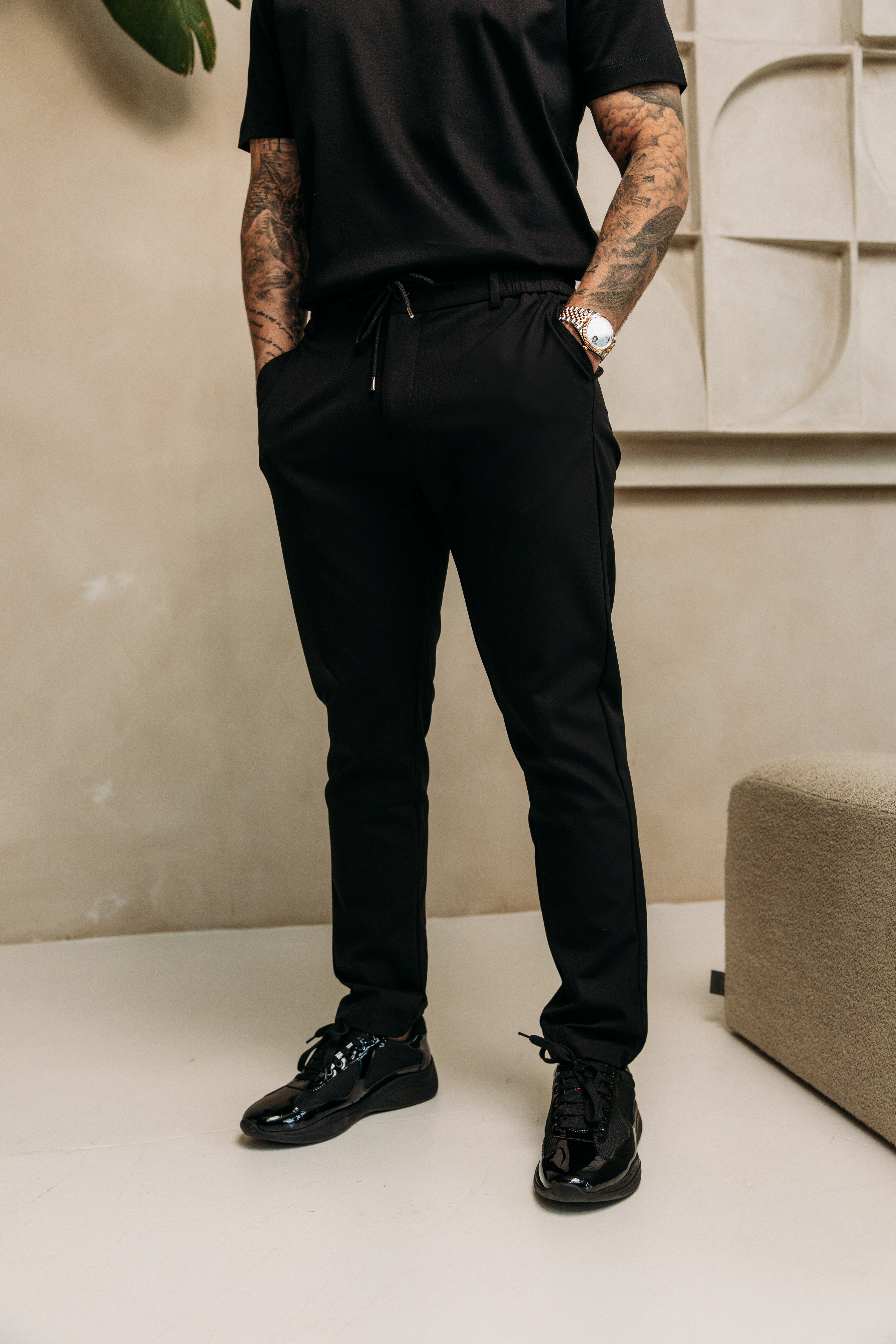 Heren - Smart Tech Pants - Black