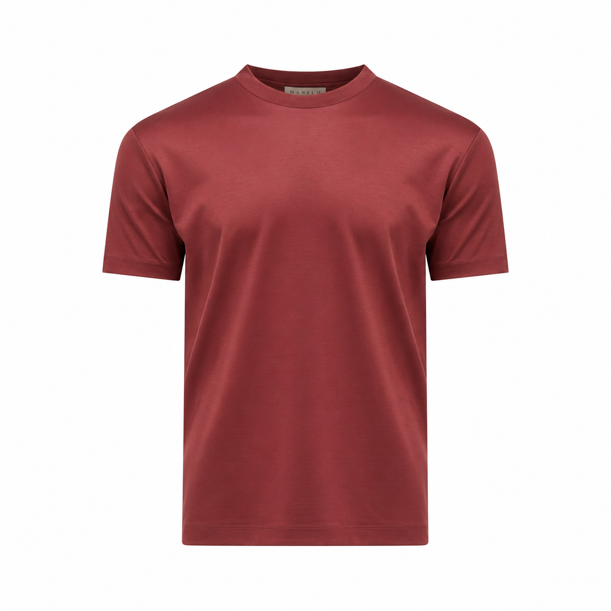 Heren - Double Mercerized T-shirt - Rusty Red