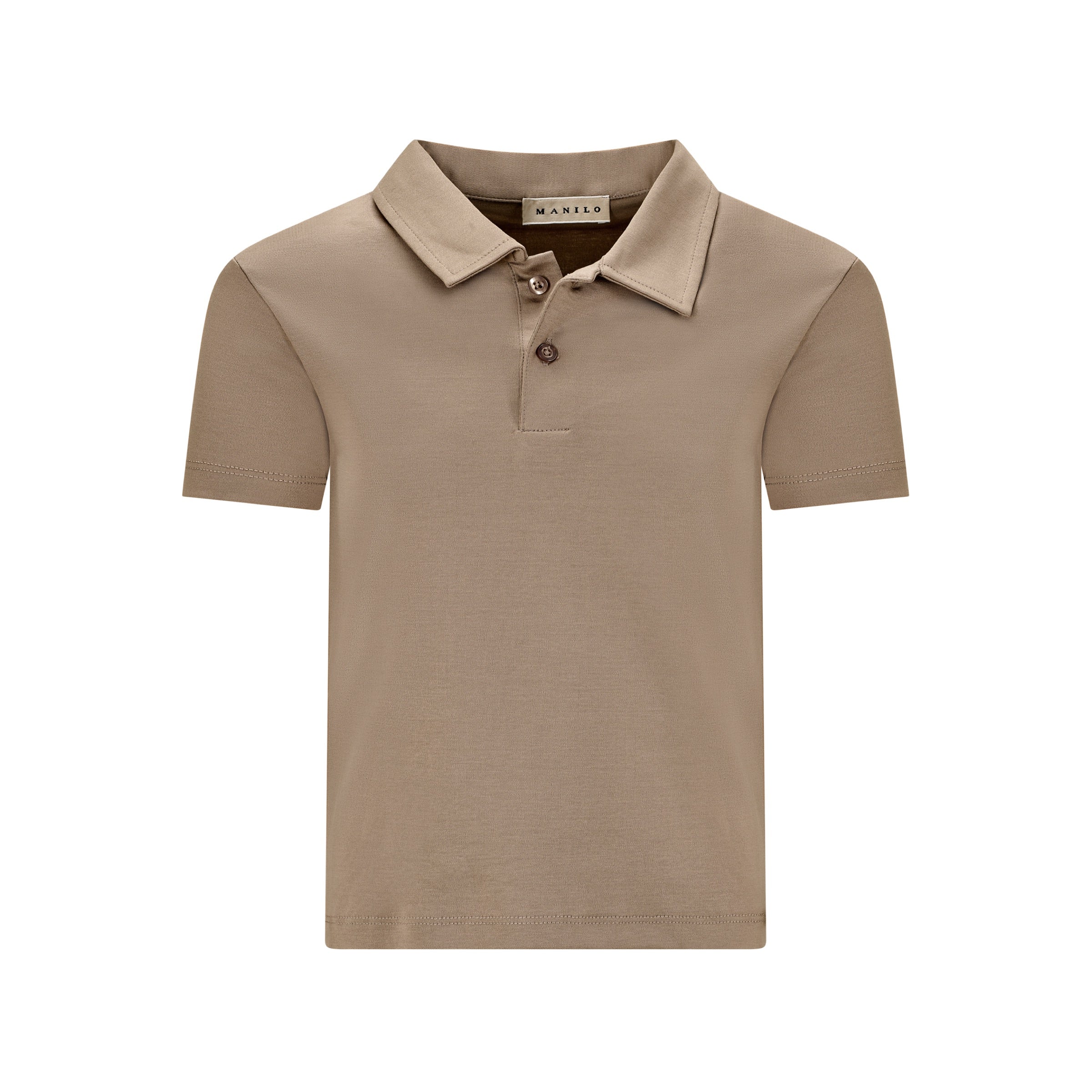 Mercerized Glans Polo - Taupe