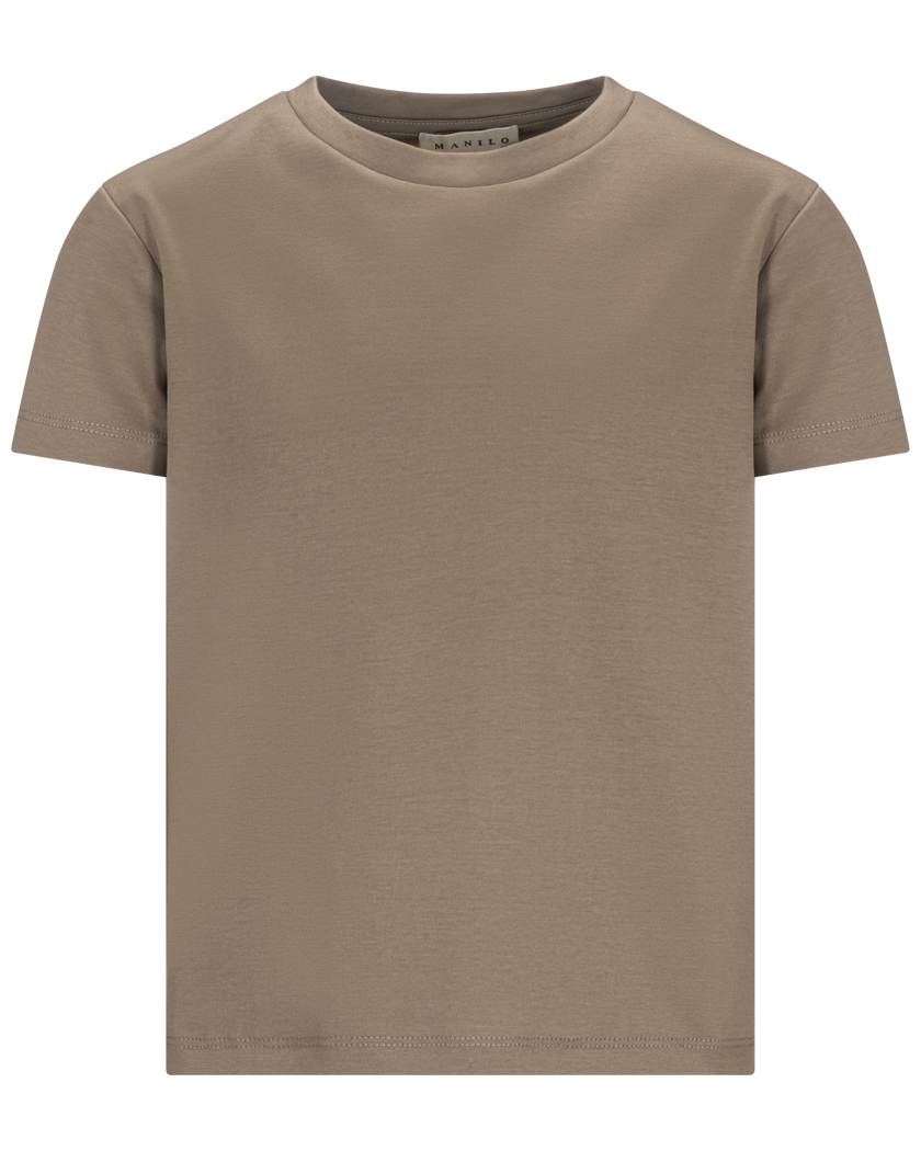 Heren - Double Mercerized T-shirt - Taupe