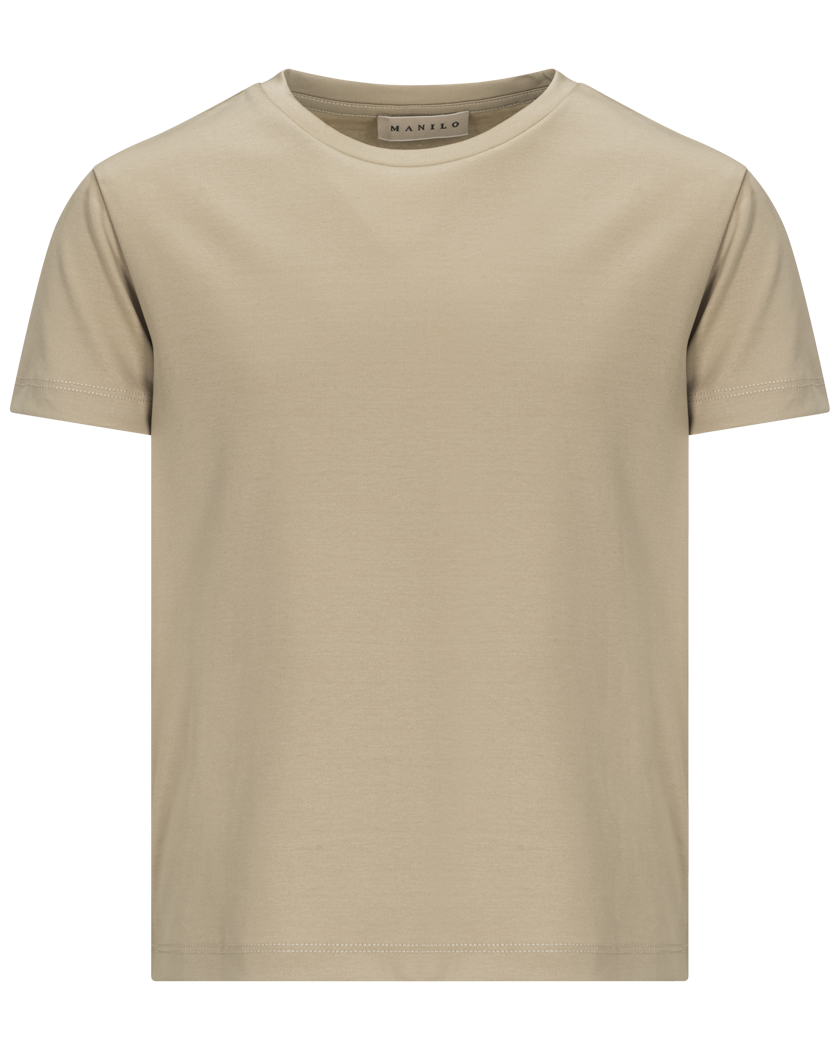 Heren - Double Mercerized T-shirt - Beige