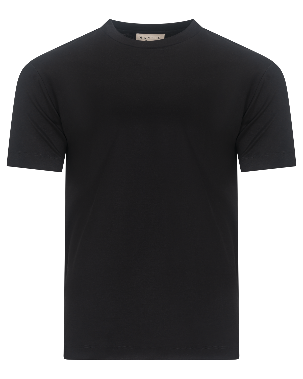 Heren - Double Mercerized T-shirt - Black