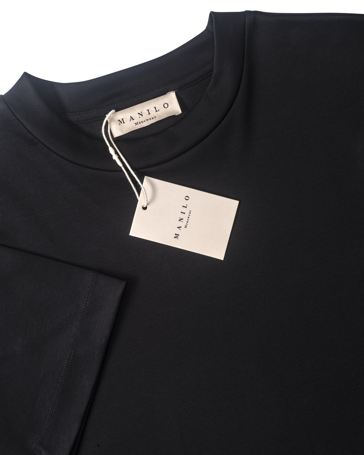 Heren - Double Mercerized T-shirt - Black