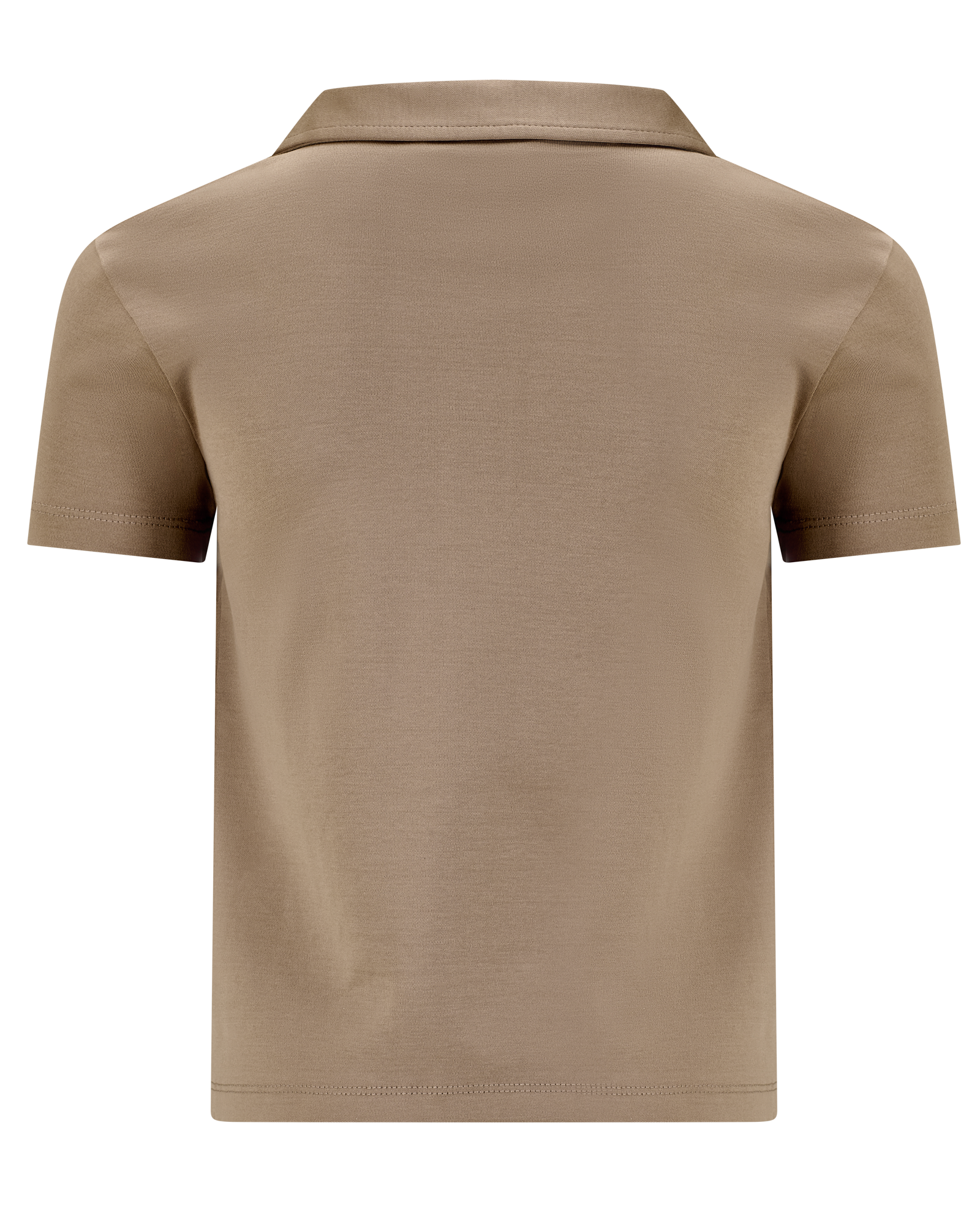 Mercerized Glans Polo - Taupe