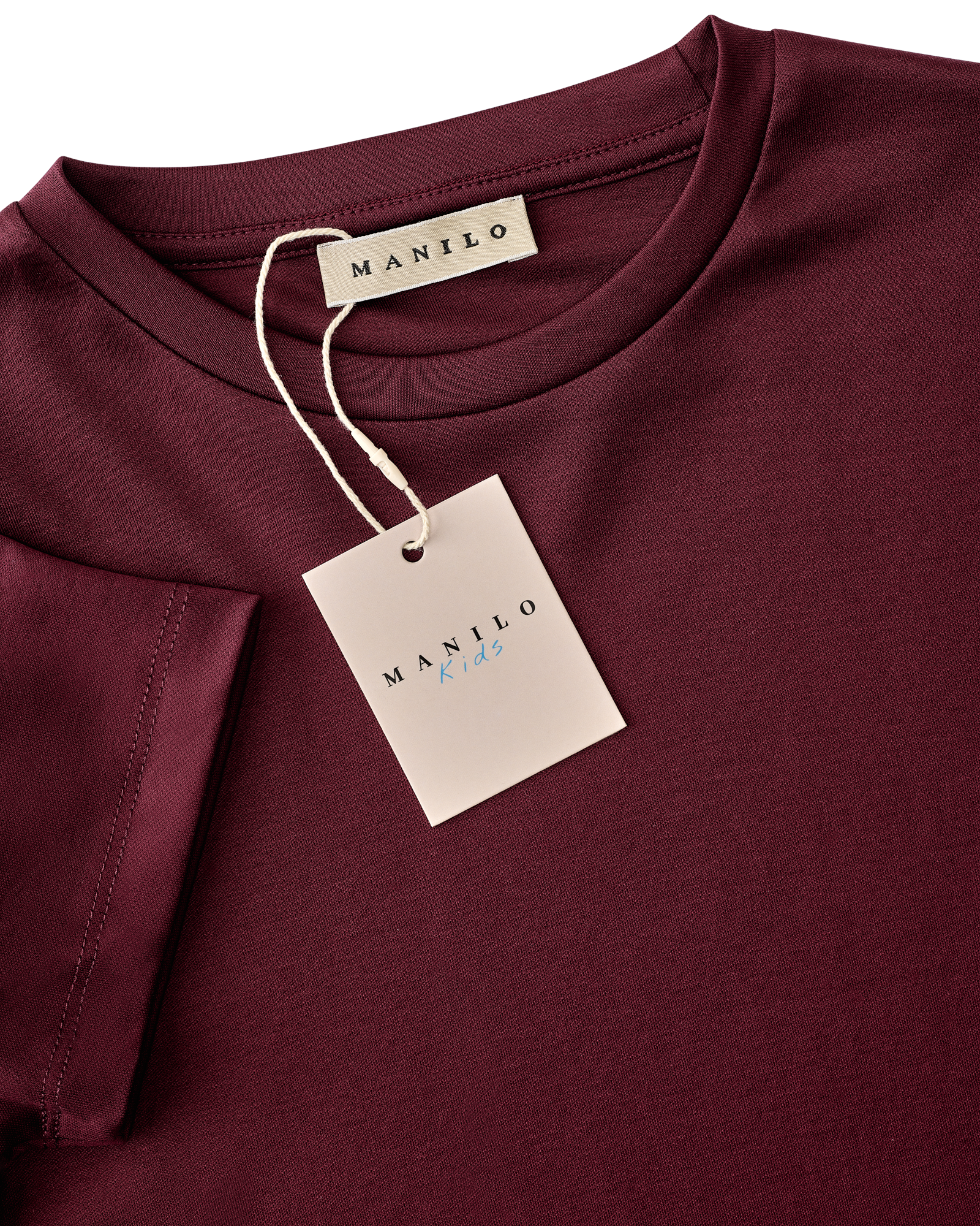 Double Mercerized Glans T-shirt - Burgundy