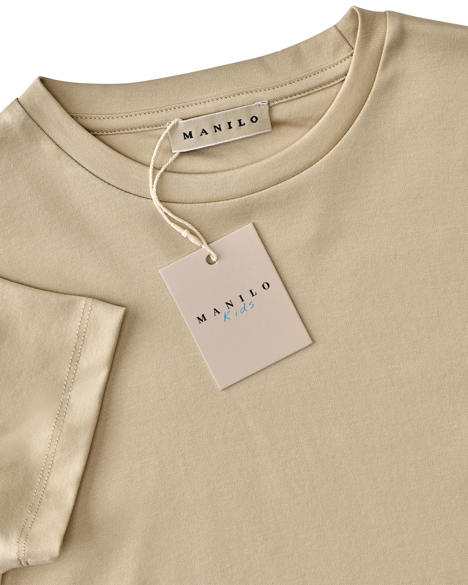 Double Mercerized Glans T-shirt - Beige