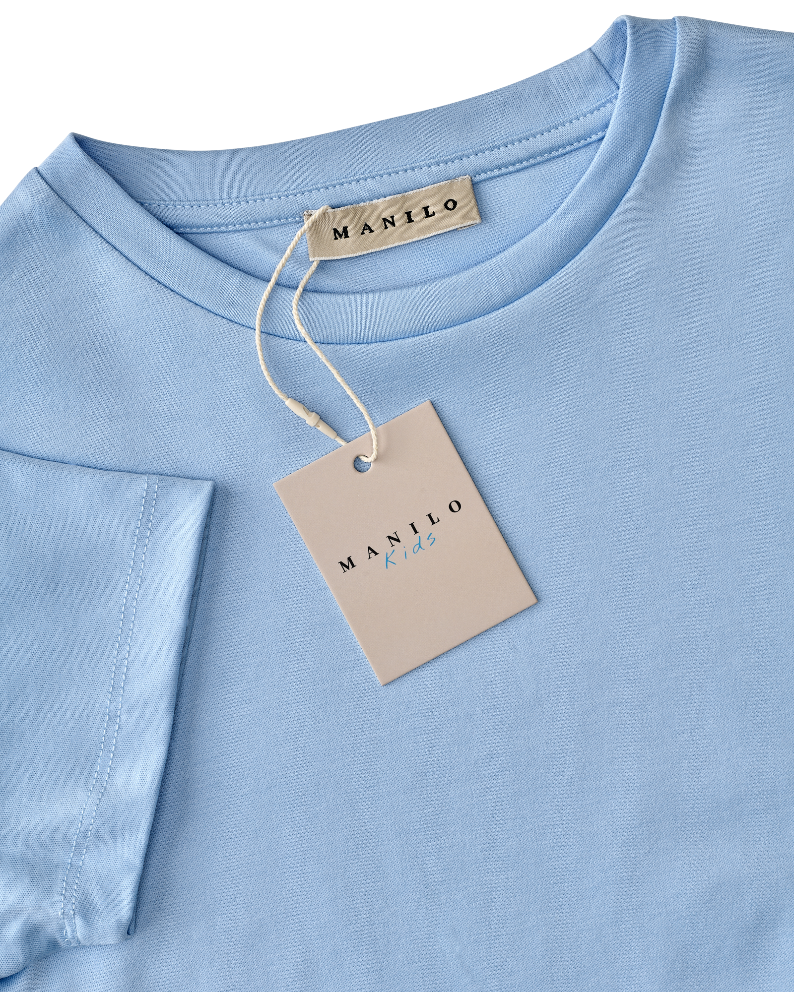 Double Mercerized Glans T-shirt - SkyBlue