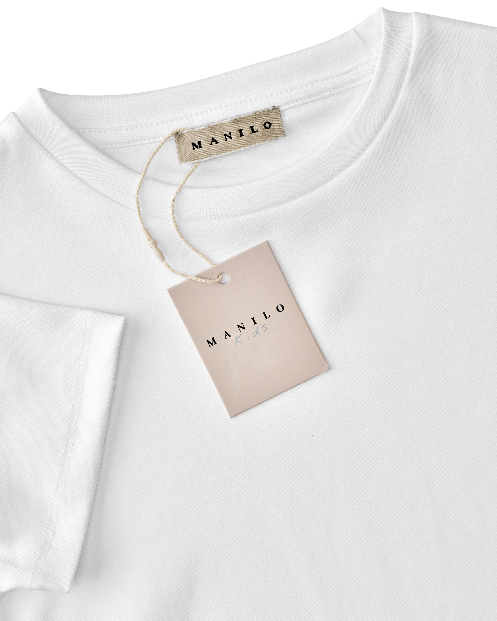 Double Mercerized Glans T-shirt - White